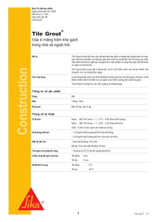 Tile Grout