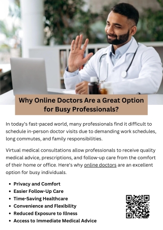why online doctors are a great option for busy