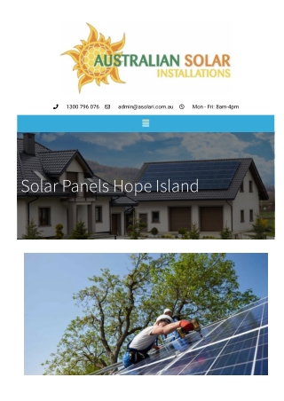 Solar Panels Hope Island