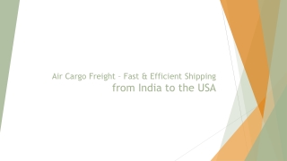 Air Cargo Freight – Fast & Efficient Shipping