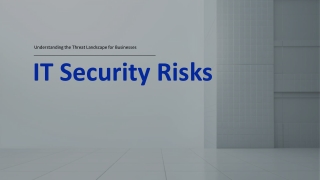 it security risks