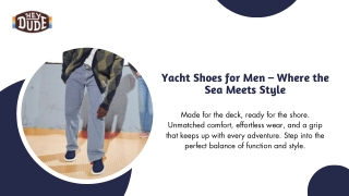 yacht shoes for men where the sea meets style