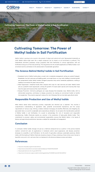 Methyl Iodide: A Key Ingredient for Healthy, Productive Soil