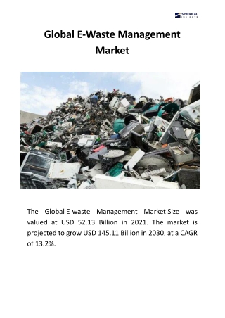 Global E wastage