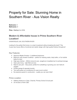 Property for Sale_ Stunning Home in Southern River - Aus Vision Realty