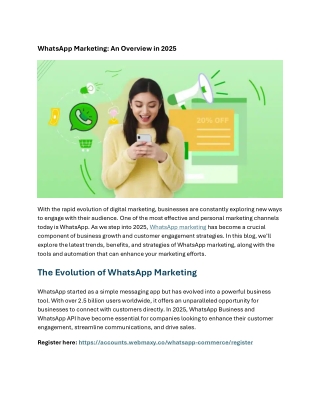 WhatsApp Marketing An Overview in 20251