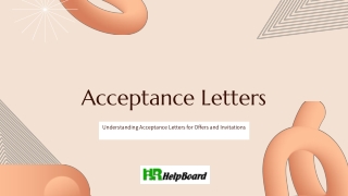 acceptance letters