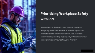 prioritizing workplace safety with ppe