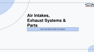 Air Intakes, Exhaust Systems & Parts