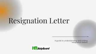resignation letter