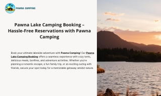 Pawna Lake Camping Booking – Secure Your Perfect Lakeside Getaway Today