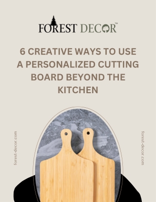 Engraved Wooden Cutting Boards – A Personal Touch for Your Kitchen!