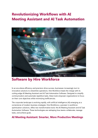 revolutionizing workflows with ai meeting