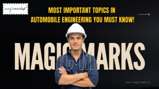 Essential Topics in Automobile Engineering – A Must-Read for Students & Aspirant