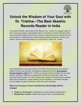 Best Akashic Records Reader in India