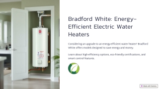 Are Bradford White electric water heaters energy-efficient?