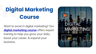 Digital Marketing Course
