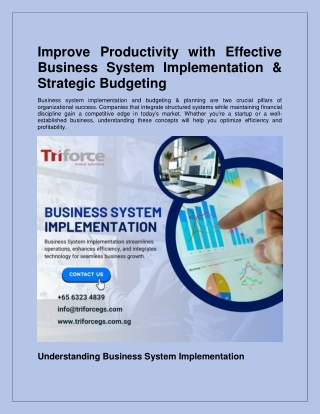improve productivity with effective business