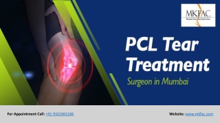 PCL Tear Treatment Surgeon in Mumbai | Dr Pradeep Moonot | MKFAC