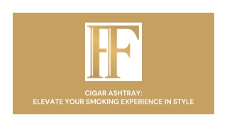 Cigar Ashtray Elevate Your Smoking Experience in Style