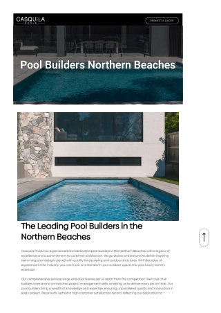 Pool Builders Northern Beaches