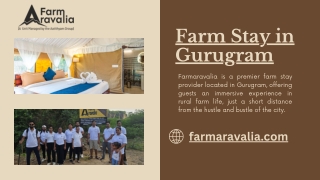 Farm Stay in Gurugram