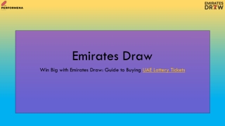 emirates draw