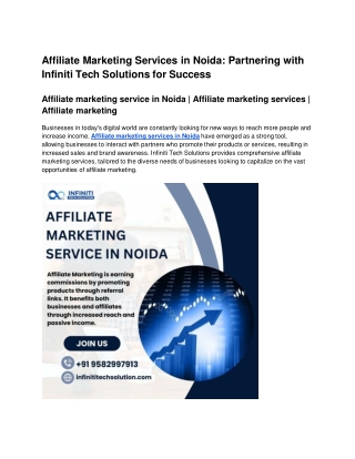 Affiliate marketing service in Noida | Affiliate marketing services | Affiliate