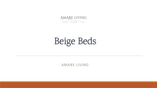 Beige Beds - Amare Living