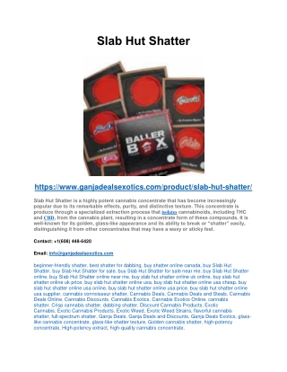 Slab Hut Shatter PDF