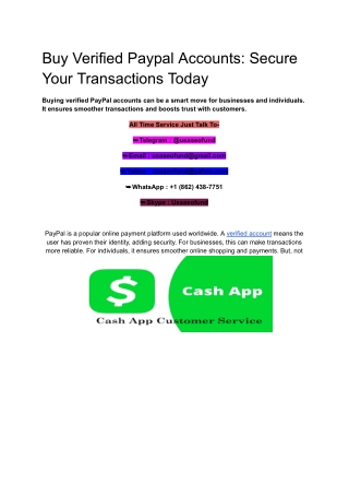Buy Verified Paypal Accounts: Secure Your Transactions Today