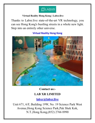 Virtual Reality Hong Kong Labxr.live