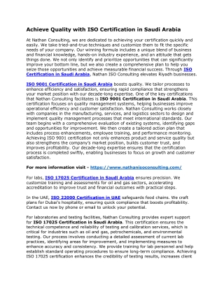 Achieve Quality with ISO Certification in Saudi Arabia