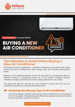How to Buy Air Conditioner and Avoid Common mistake