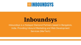 inboundsys inboundsys is a hubspot diamond