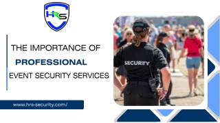The Importance of Professional Event Security Services