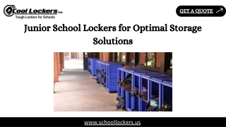 Junior School Lockers for Optimal Storage Solutions