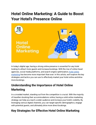 Hotel Online Marketing