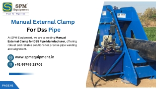 manual external clamp for dss pipe