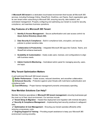Do You Fully Understand Your Microsoft 365 Tenant and Why It Matters