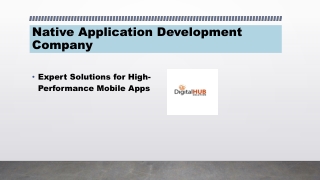 native application development company