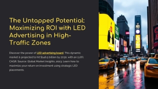 Maximizing ROI with LED Advertising in High-Traffic Zones - Cinstar LED