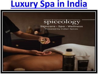 Basic About The Luxury Spa in India And Top Massage Cenres