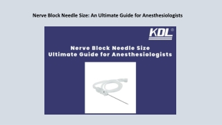 Nerve Block Needle Size: An Ultimate Guide for Anesthesiologists