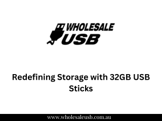 Redefining Storage with 32GB USB Sticks