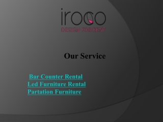 Light Up Your Event with Stunning LED Furniture Rental