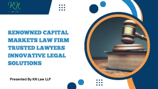 Renowned Capital Markets Law Firm| Trusted Lawyers| Innovative Legal Solutions