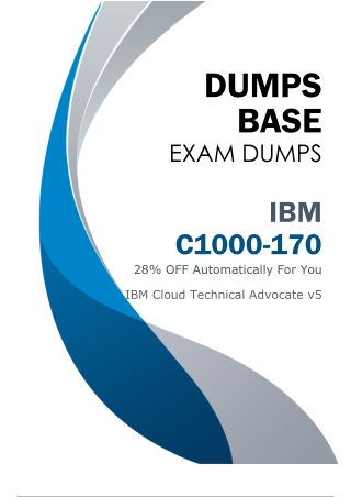 Right C1000-170 Dumps (V8.02) - Valid Study Materials for Exam Preparation