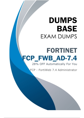Right FCP_FWB_AD-7.4 Dumps (V8.02) - Valid Study Materials for Exam Preparation