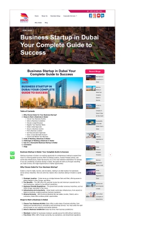 Business Startup in Dubai Your Complete Guide to Success